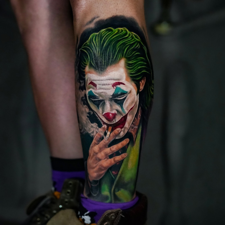 Joker Portre Kol Dövmesi