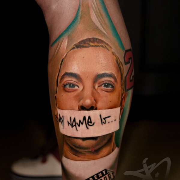 Eminem Portre Dövmesi