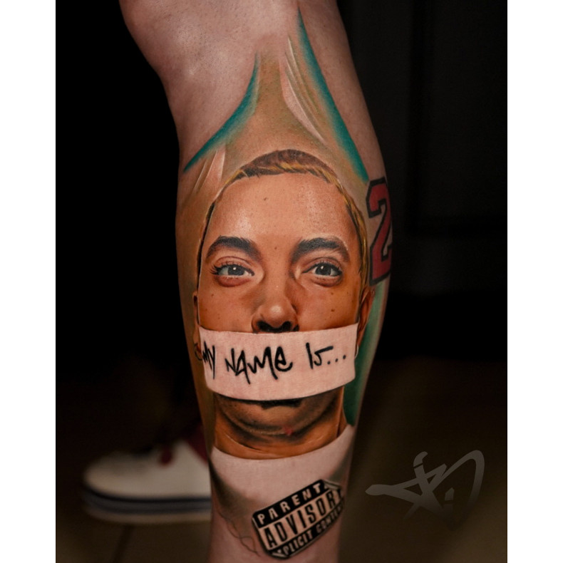 Eminem Portre Dövmesi